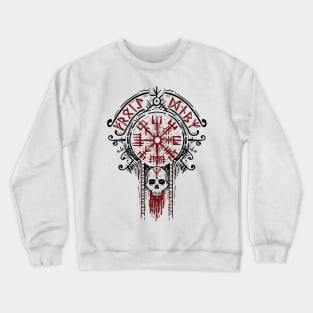 Viking vegvisir with runes Crewneck Sweatshirt